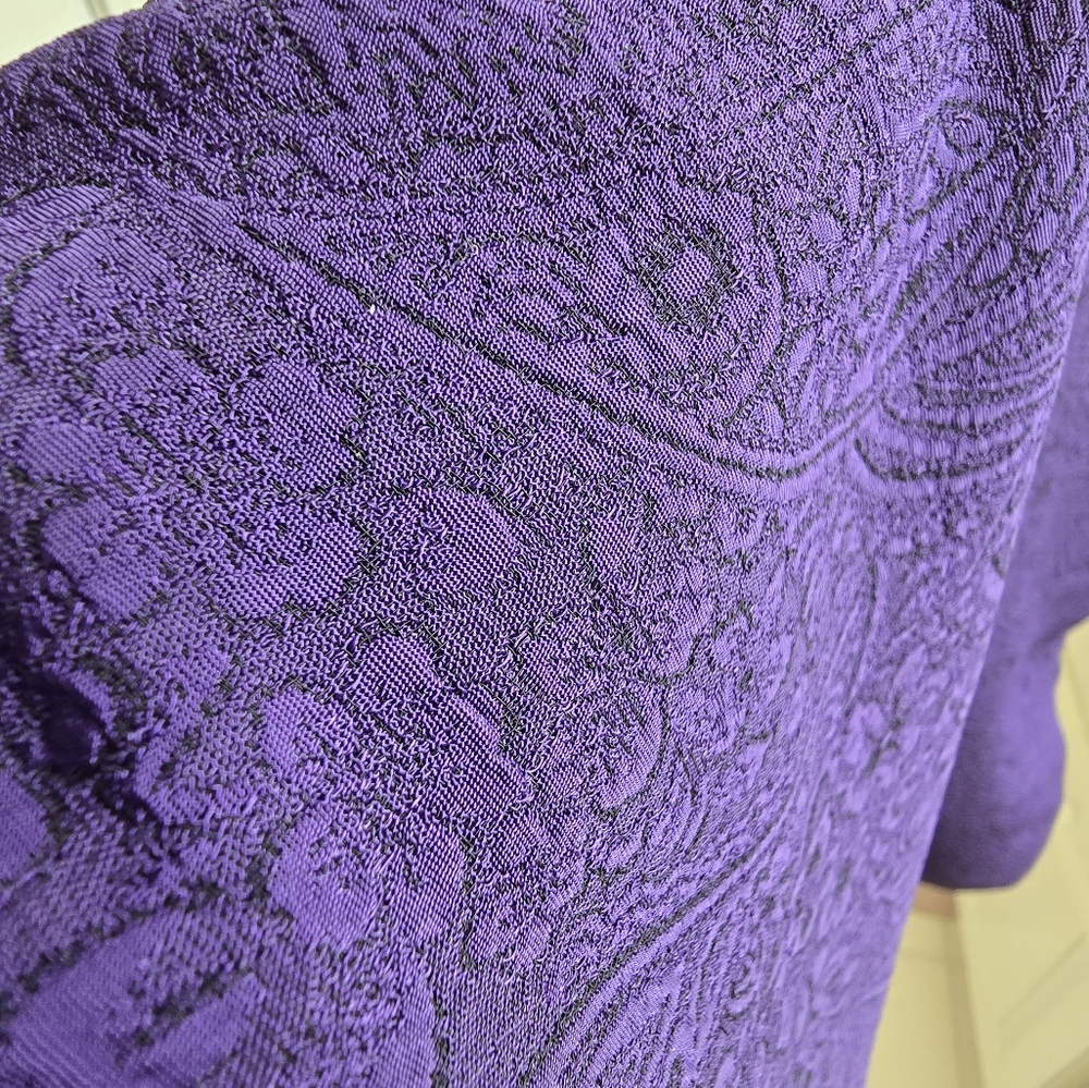 Purple Women's Dress with Jacket - Picture 11 of 14